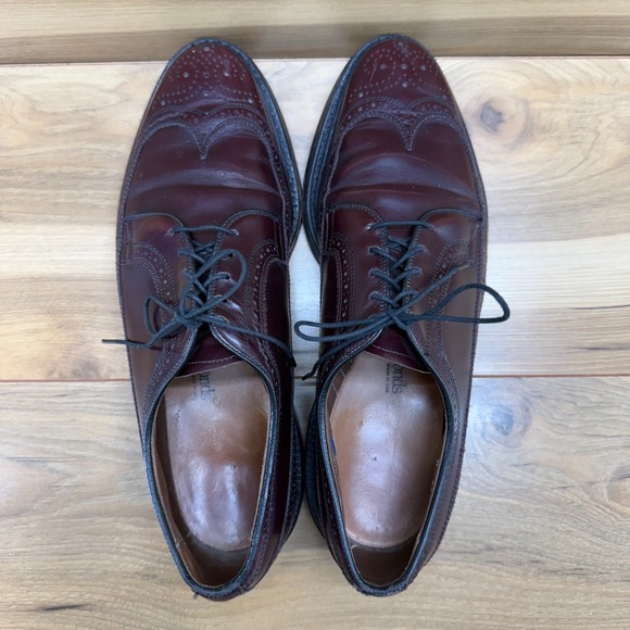 Allen Edmonds MacNeil Burgundy Wingtip Oxfords Mens 10 D Formal Business Wedding main image 4
